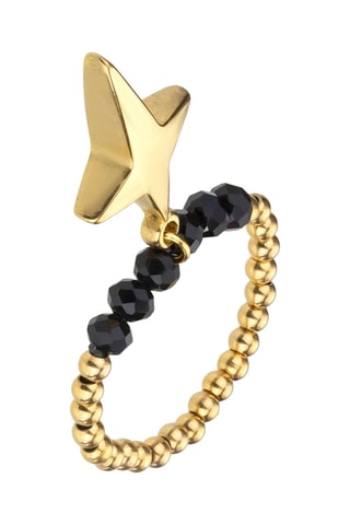 Bague Rose - Plaqué or jaune