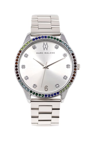 Montre à quartz en acier Marc Malone