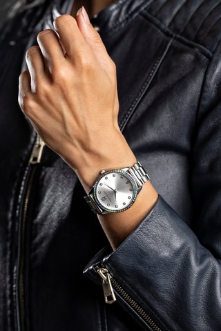 Montre à quartz en acier Marc Malone