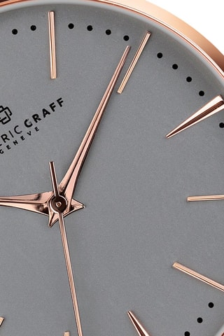Montre à quartz en acier - Argenté et gris - Frederic Graff