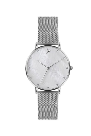 Montre à quartz en acier inoxydable - Argenté - Emily Westwood