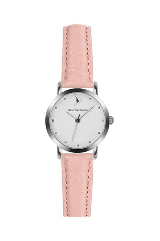 Montre à quartz en cuir - Rose clair - Emily Westwood