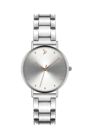 Montre à quartz en acier - Argenté - Emily Westwood