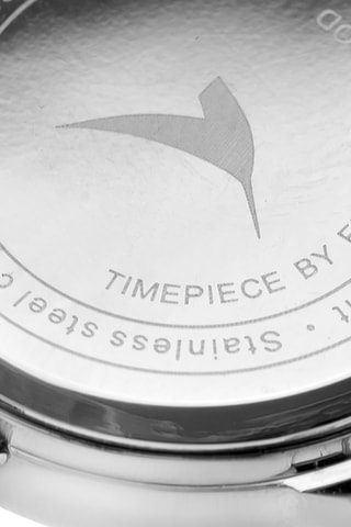 Montre à quartz en cuir - Blanc et argenté - Emily Westwood