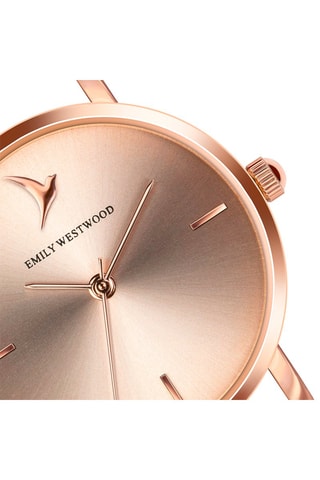 Montre à quartz en acier - Doré rose - Emily Westwood
