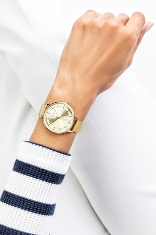 Montre à quartz en acier - Doré - Victoria Walls