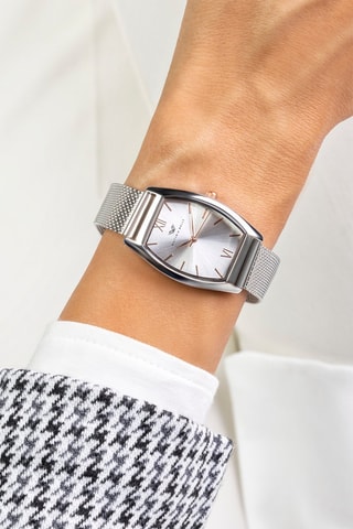 Montre à quartz en acier inoxydable - Argenté - Victoria Walls