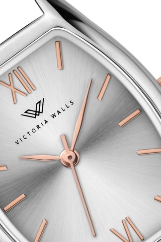 Montre à quartz en acier inoxydable - Argenté - Victoria Walls