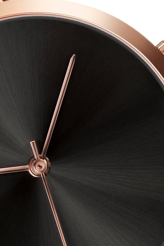 Montre à quartz en cuir - Noir - Emily Westwood