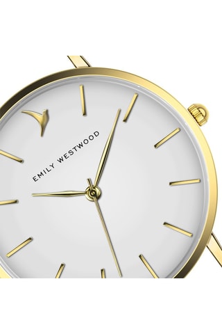 Montre à quartz en acier - Doré