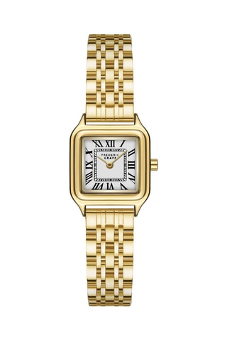 Montre à quartz en acier inoxydable plaqué ion or jaune - Doré - Frederic Graff