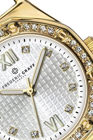 Montre à quartz en acier - Doré et argenté - Frederic Graff