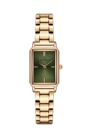 Montre à quartz en acier -  Doré - Frederic Graff