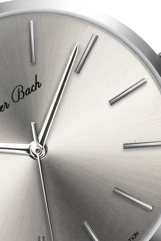 Montre à quartz en acier et diamant - Walter Bach
