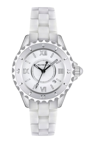 Montre à quartz en céramique - Blanc - Walter Bach