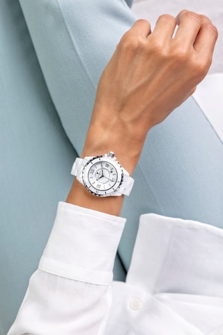 Montre à quartz en céramique - Blanc - Walter Bach