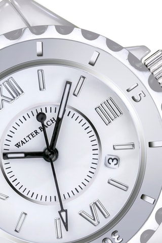 Montre à quartz en céramique - Blanc - Walter Bach