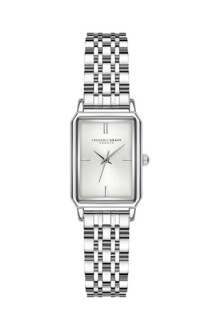 Montre à quartz en acier - Argenté - Frederic Graff
