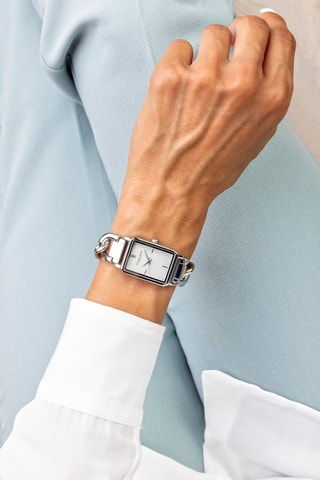 Montre à quartz en acier - Argenté - Frederic Graff