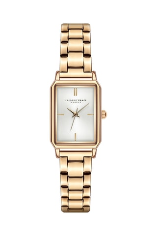 Montre à quartz en acier -  Doré - Frederic Graff