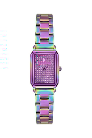 Montre à quartz en acier - Violet et bleu - Marc Malone
