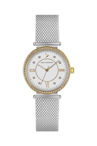 Montre à quartz en acier - Argenté et doré - Victoria Walls