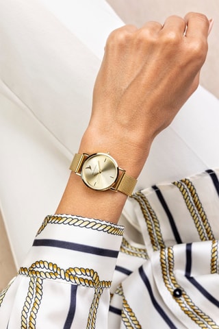 Montre à quartz en acier - Doré - Emily Westwood