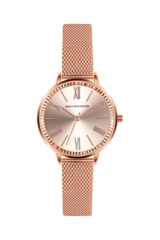 Montre à quartz en acier - Doré rose - Emily Westwood