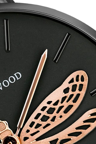 Montre à quartz en cuir - Marron et noir - Emily Westwood