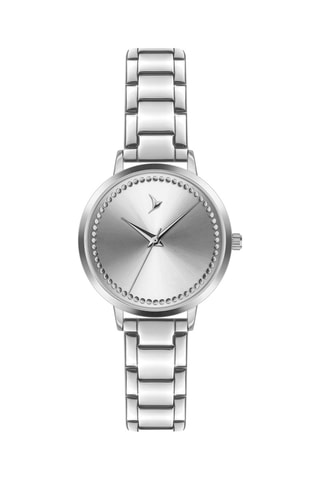 Montre à quartz en acier - 
Argenté - Emily Westwood