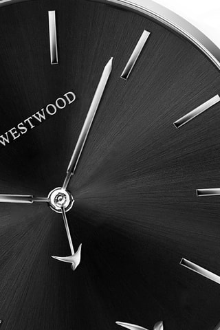 Montre à quartz en acier - Argenté et noir - Emily Westwood