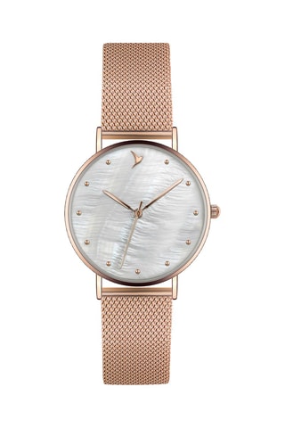 Montre à quartz en acier et nacre - Emily Westwood