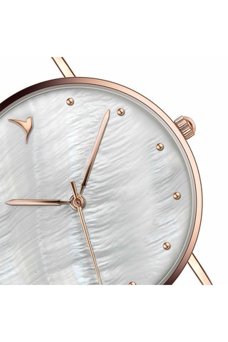 Montre à quartz en acier et nacre - Emily Westwood
