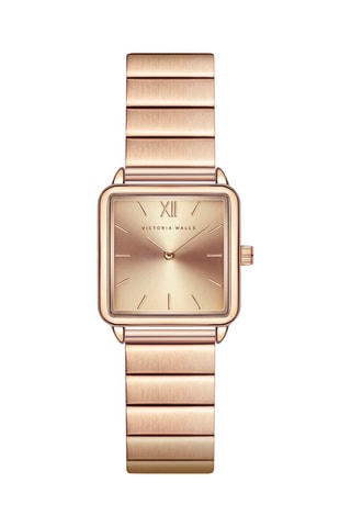 Montre à quartz en acier - Doré rose  - Victoria Walls