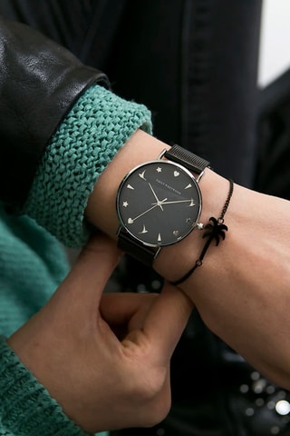 Montre à quartz en acier et nacre - Emily Westwood