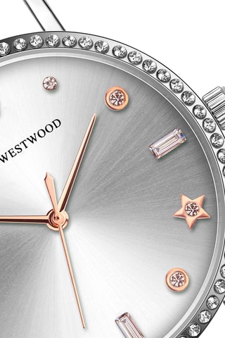Montre à quartz en cuir - Argenté - Emily Westwood