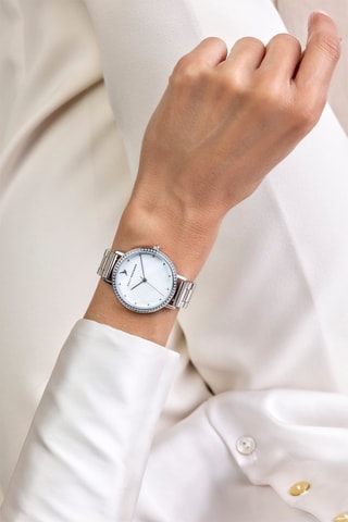 Montre à quartz en acier - Argenté