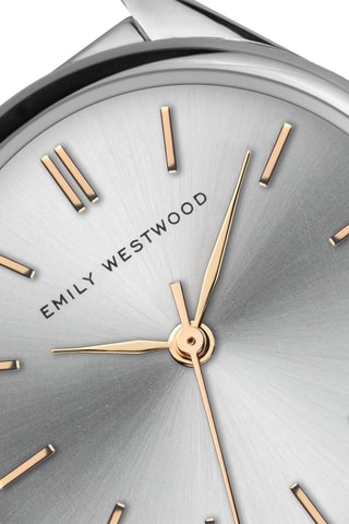 Montre à quartz en acier inoxydable - Argenté - Emily Westwood