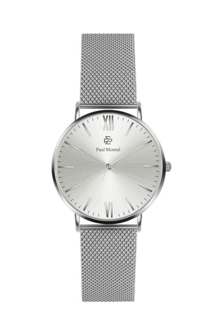 Montre à quartz en acier - Argenté - Paul McNeal