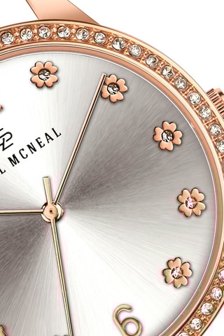 Montre à quartz en acier - Doré rose et argenté - Paul Mc Neal