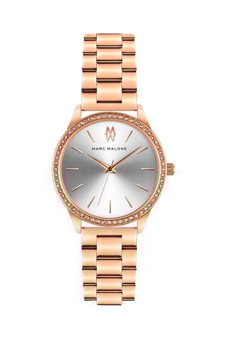 Montre à quartz en acier Megan - Doré rose et argenté 