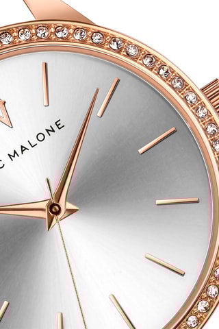 Montre à quartz en acier Megan - Doré rose et argenté 