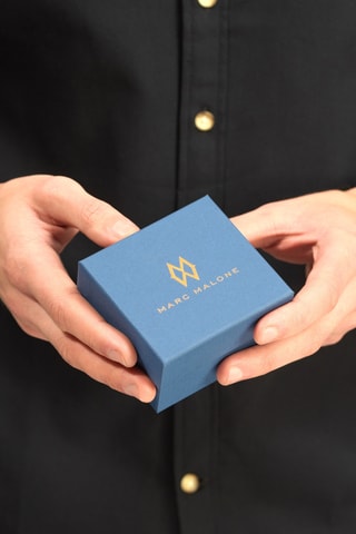 Montre à quartz japonais en acier - Doré et bleu