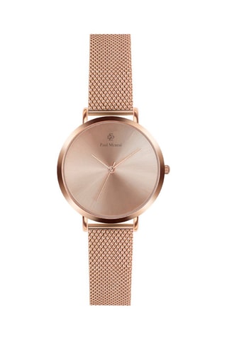 Montre à quartz en acier - Doré rose  - Paul McNeal