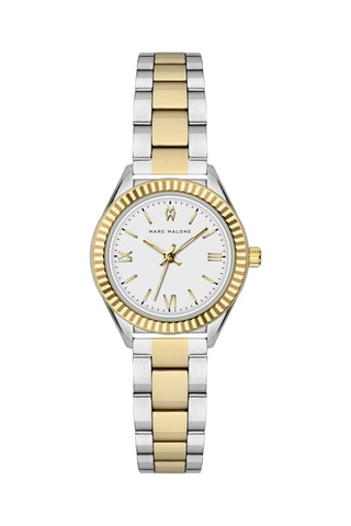 Montre à quartz en acier - Argenté et doré 
