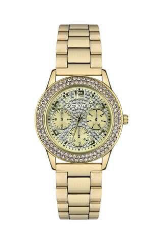 Montre à quartz en acier - Doré et blanc 