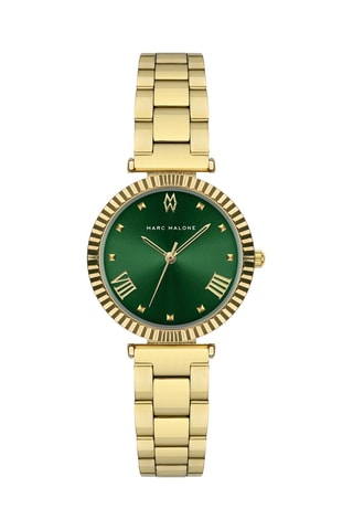 Montre à quartz en acier - Doré