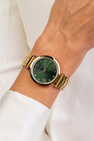 Montre à quartz en acier - Doré
