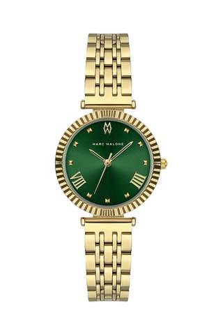 Montre à quartz en acier - Doré