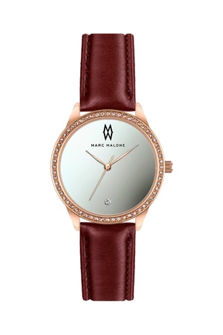 Montre à quartz en cuir 